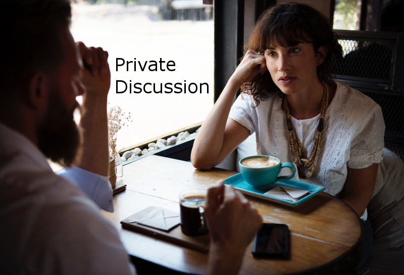 Private discussion with problem board member